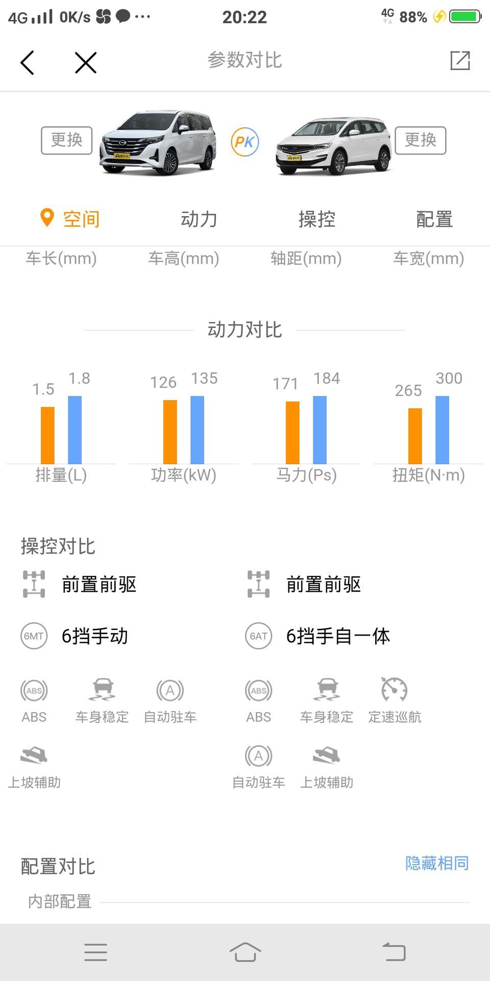 传祺gm6-请问各位车主我想提辆车，就看中了这两款，不知道那款好点，谢谢