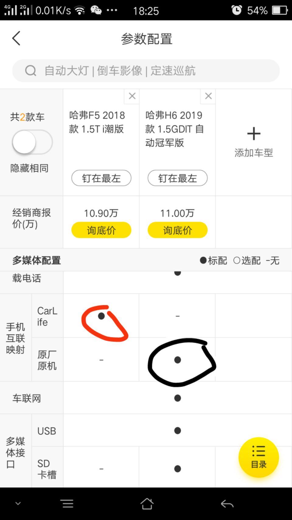 哈弗f5-这俩款车在使用手机互联投射时那款更时尚？是不是这俩款都是一个目的。