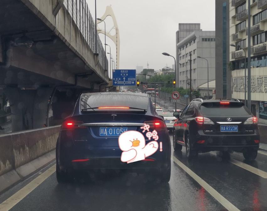 model x-特斯拉为什么会有蓝色的牌？不都是绿色么？
