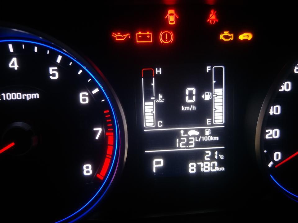 现代ix25-老铁们，17款，1.6自动智能型新车8千多公里，市区跑平均油耗12个多，是不是太高了