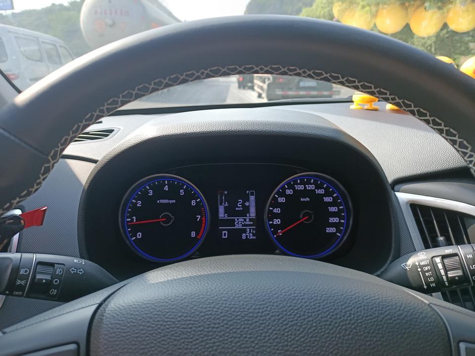 快两个月的车，这个跑高速油耗怎么样？开着空调   17款，1.6现代ix25