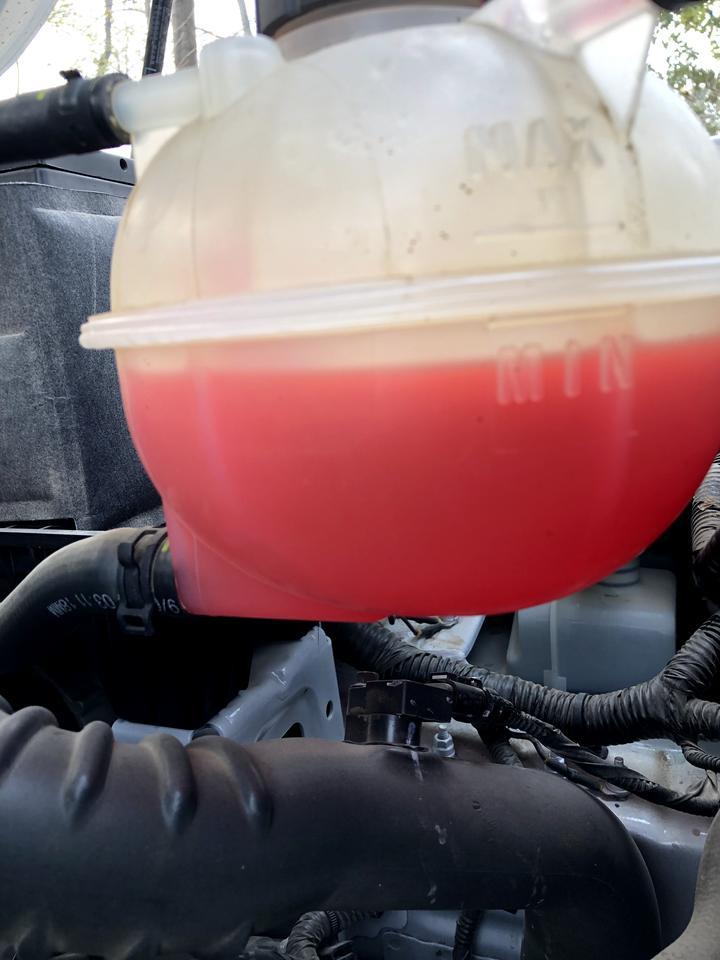 名爵hs买车4个月，开了6000多公里，新车的时候防冻液在正常位置，也没发现漏点，防冻液会有损耗吗？这洋正常吗？是不是哪里漏了。