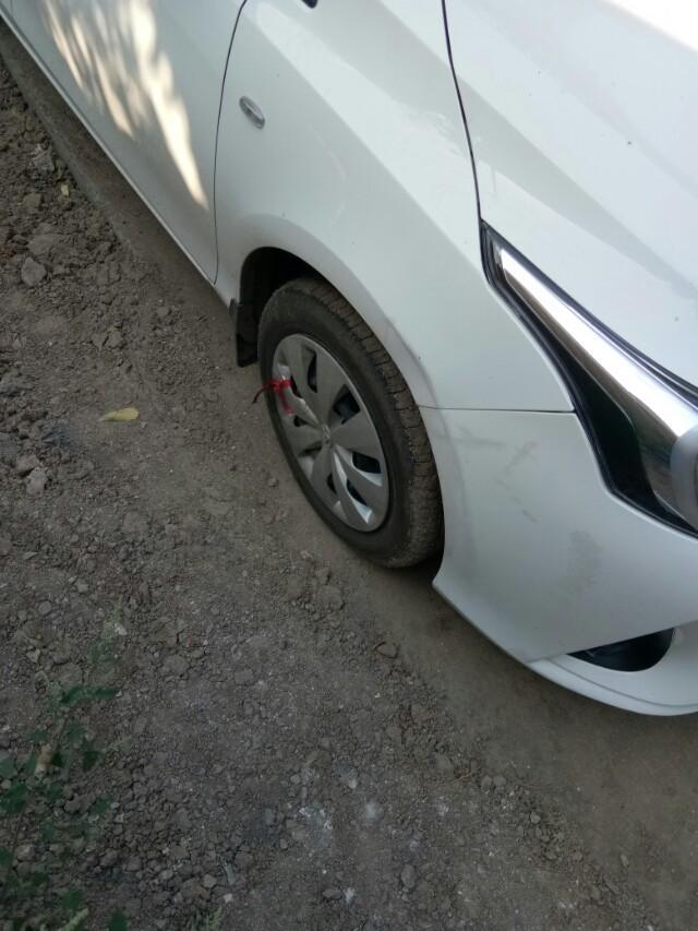 yaris l 致享-开了595公里了，感觉前胎气有点不足，没有胎压监测，需要大点气吗？你们开多久打的气？