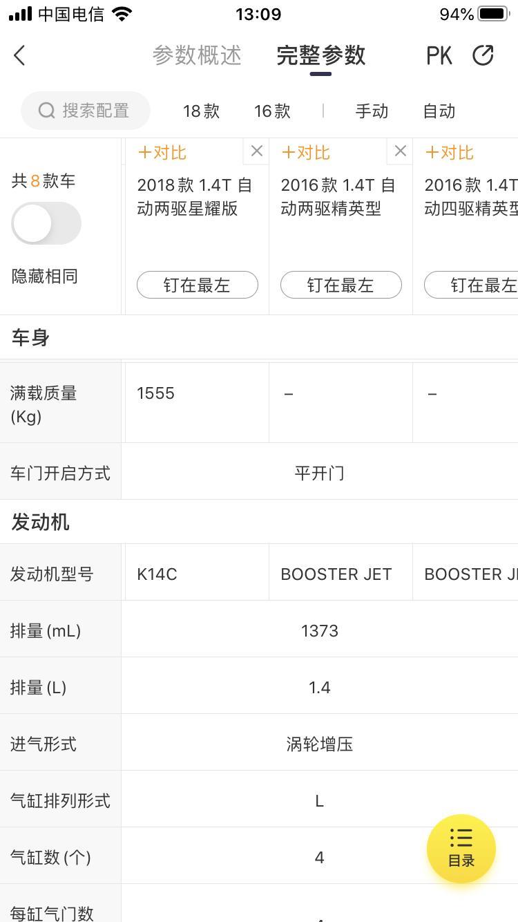 维特拉-看了1.4的这车18款和16款的发动机型号不一样，但参数一样，18款也没有四驱的，还有为什么这车1.6的马力扭矩还不如1.4的，准备买16款的四驱了