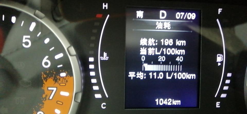 自由侠-你们车子油耗都是多少？我是1.4t的车型。
我的车现在1个油，平时都是市区用车。
