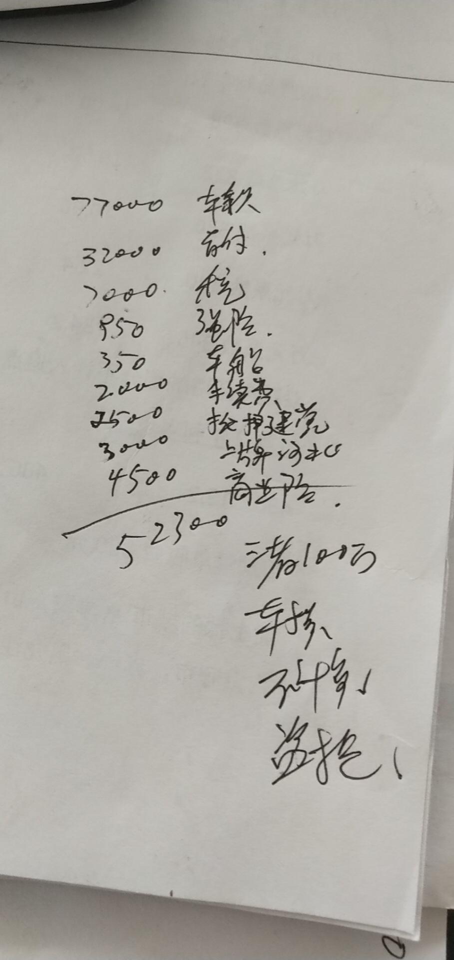启辰d60-请问我这有哪些是不用交的费用啊？