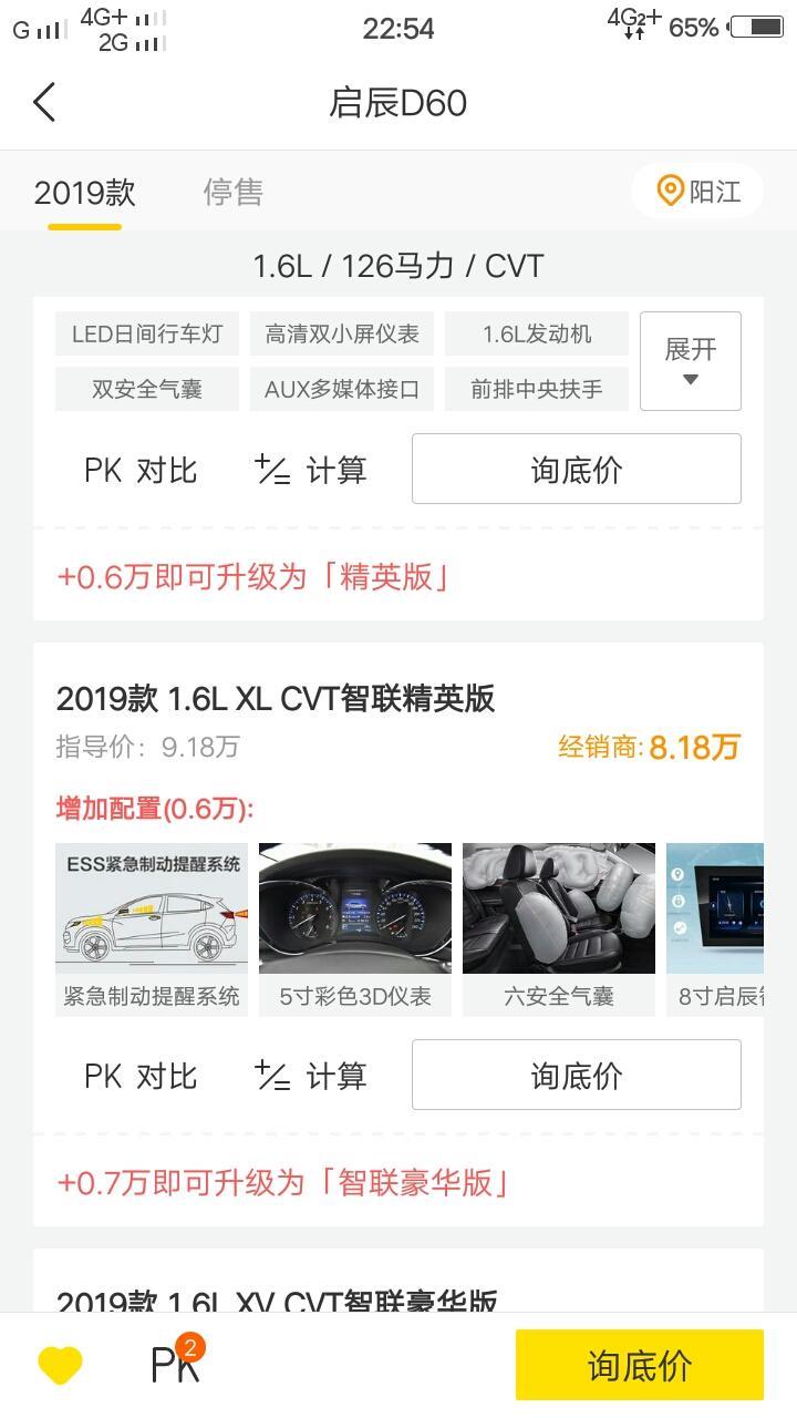 启辰d60-这个车在广西南宁多少钱