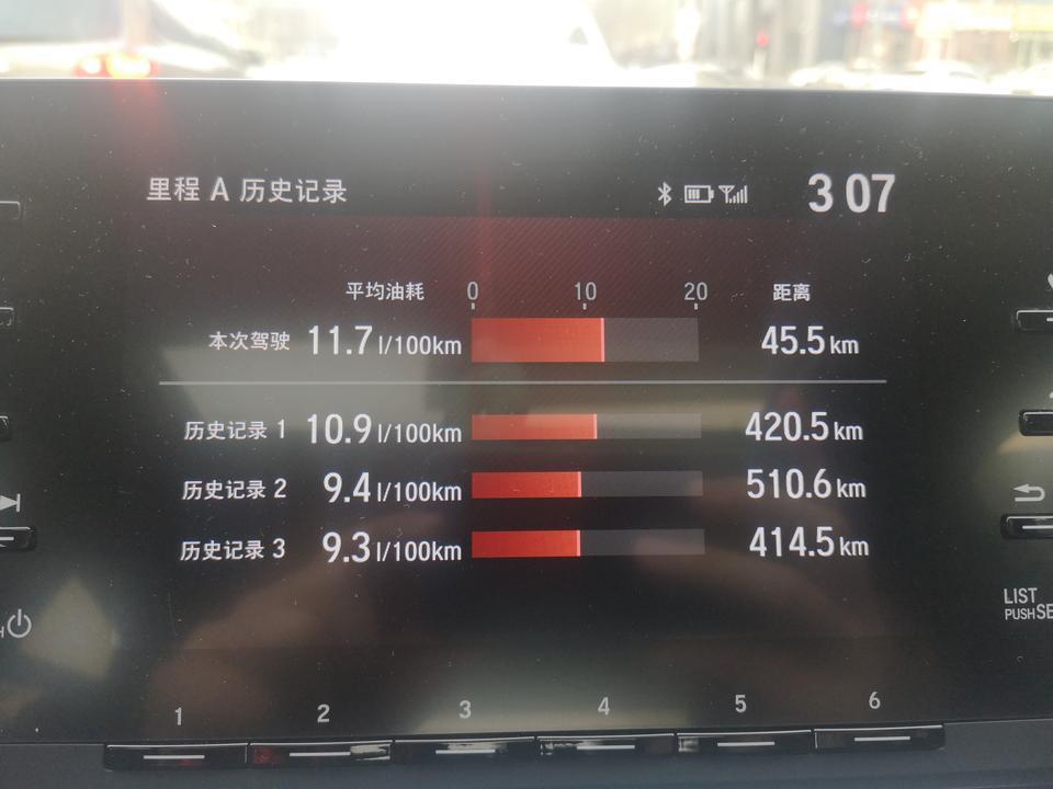 雅阁-纯市区，这个油耗怎么样？