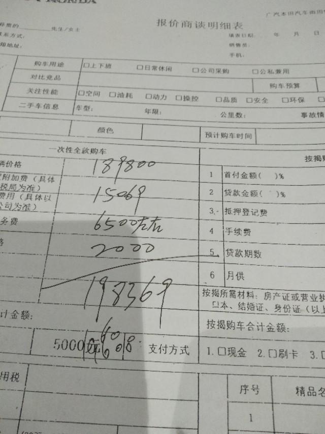 南京的雅阁车友们   准备如手260精英版 。落地多少有谁知道的？