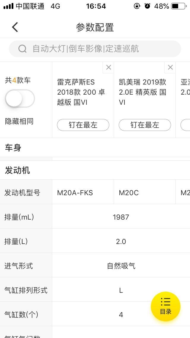 同为2.0，凯美瑞，亚洲龙，es200的发动机有什么区别，似乎马力数和代号都不同耶