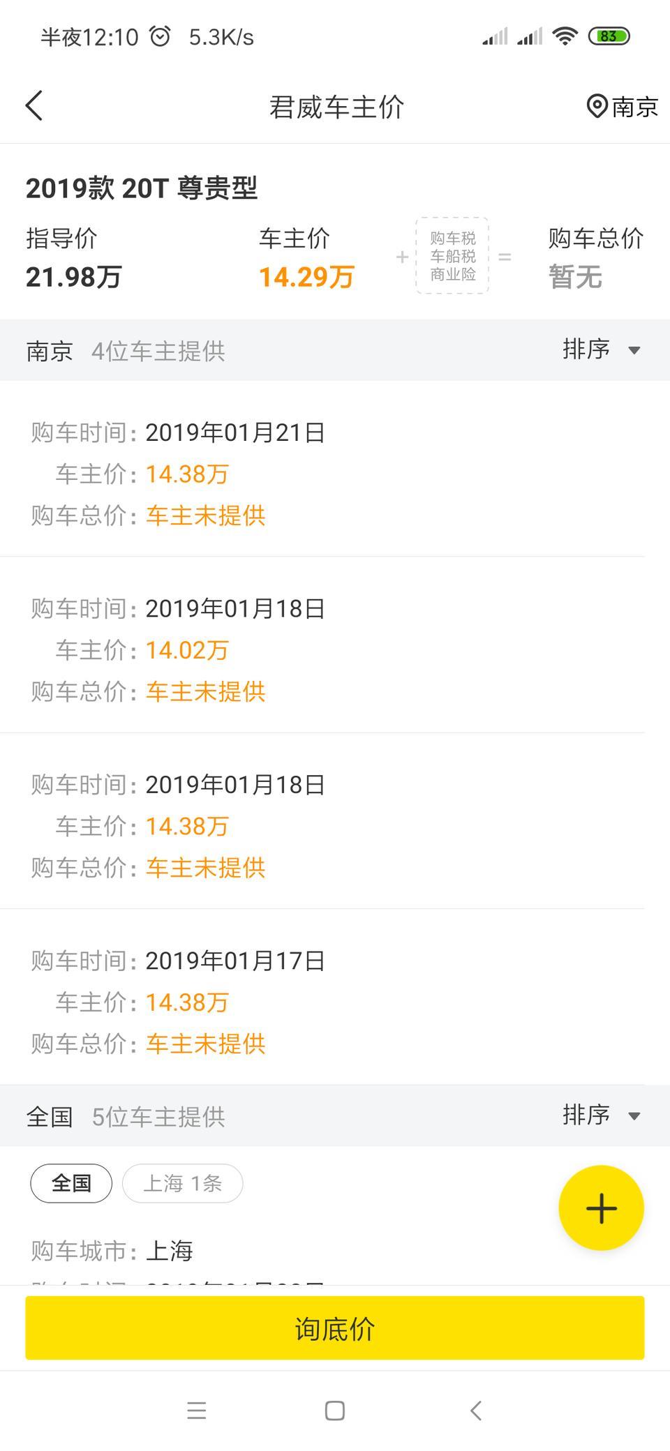 君威-请问各位大神懂车帝的尊贵版怎么和精英版裸车价差不多？求解。