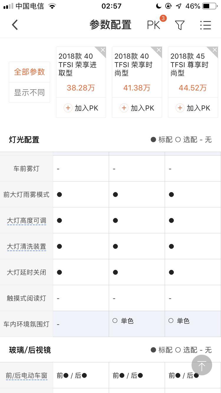 奥迪q5l-刚买的Q5L40进取型，也就是最低配的这款，请教各位大神几个问题，1，汽车之家标的配置是后视镜加热是有的，请问加热按钮在哪里？2，车窗一键升降，我测试了可以一键升，但是不能一键降下来，按住遥控的锁车按钮不放可以一键把门窗和天窗关闭，但是一直按住那个解锁的却不能一键下降车窗玻璃啊！！这个怎么操作？3，多媒体系统应该是这款不能播放视频文件吧？因为我的SD卡下载了各种格式的mp4，avi等格式的视频，480p.720p的视频都无法被读取出来，我猜测是应该不带视频播放功能吧？4，大灯高度调节，介绍说有