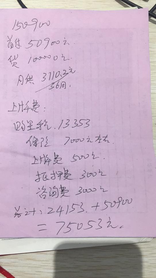 唐-这个金融方案怎么样，15.99万的