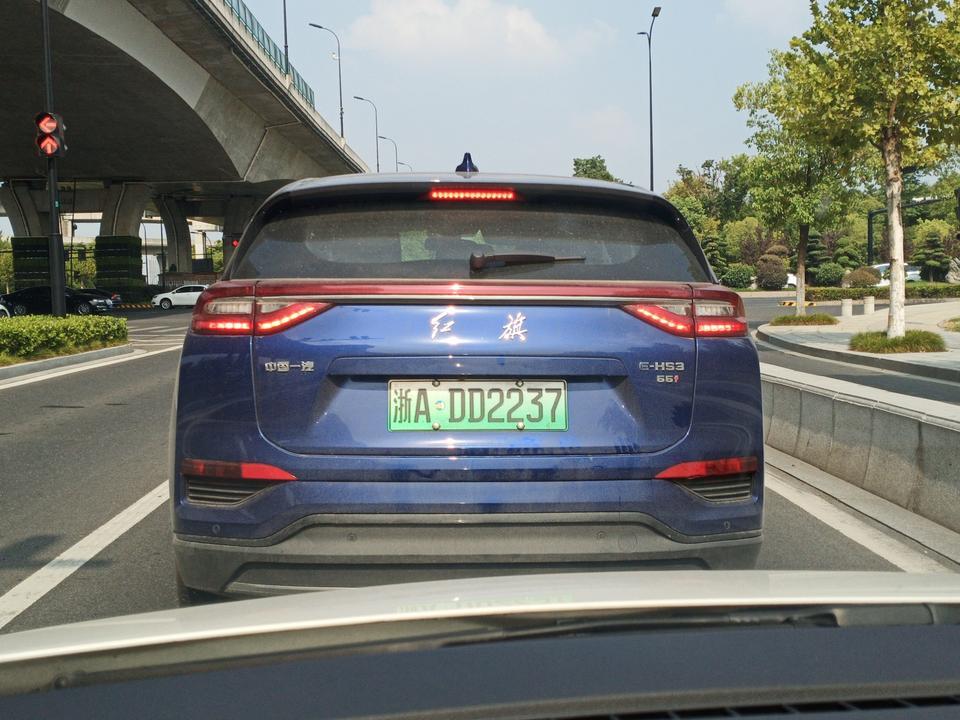 红旗hs5-不是没上是吗？路上怎么有了