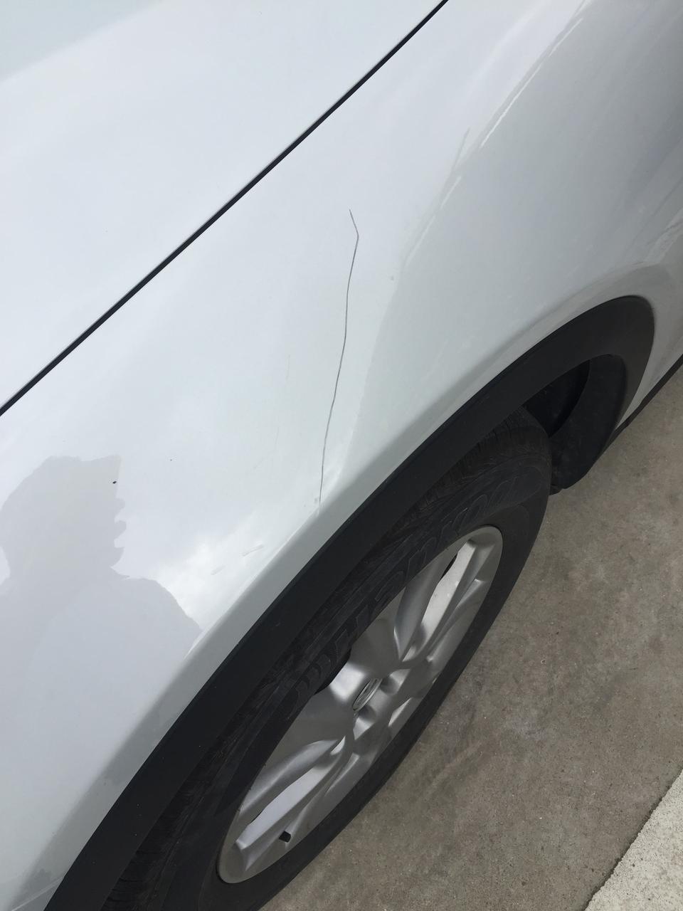 马自达cx-4-这个划伤怎么修，露底漆了???