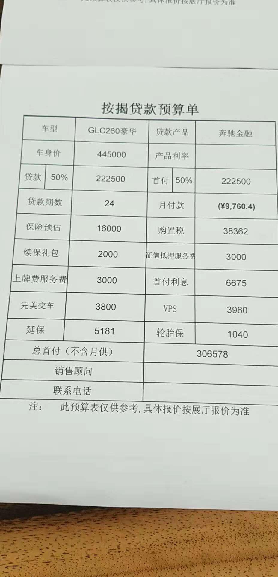 奔驰glc-想问问GLC 260 L豪华版能不能50w内拿下
家里面最近准备买车 女朋友跟老妈都很喜欢最新的长轴版GLC 本来预算是50w以内 然后昨天看了4S报价表

加一起超过了预算 这还不包括选装的东西 没买过奔驰 想问下买过的大哥们这些都是正常的吗 哪些可以不用选 或者有没有降低下成本的其他方法   谢了