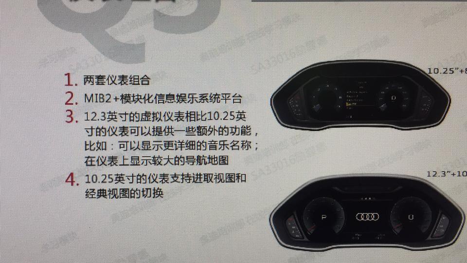 19款的奥迪Q3低配的液晶仪表盘可以升级为12.3英寸的吗？听说低配的液晶仪表盘10.25寸的不能显示导航系统！