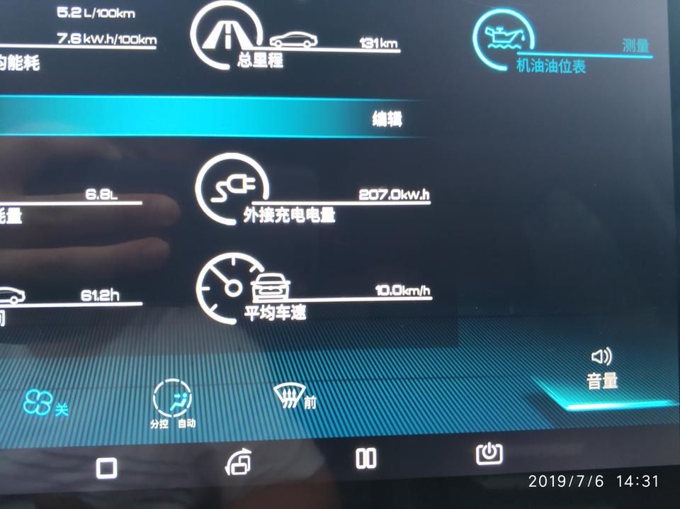 秦pro dm-各位车主，请帮忙看看大家的累计充电电量是多少呗？我这买来刚充一次就这么多。。
在车机顶部的信息->旅程信息向下翻一页有一个外接充电电量。谢谢大家。