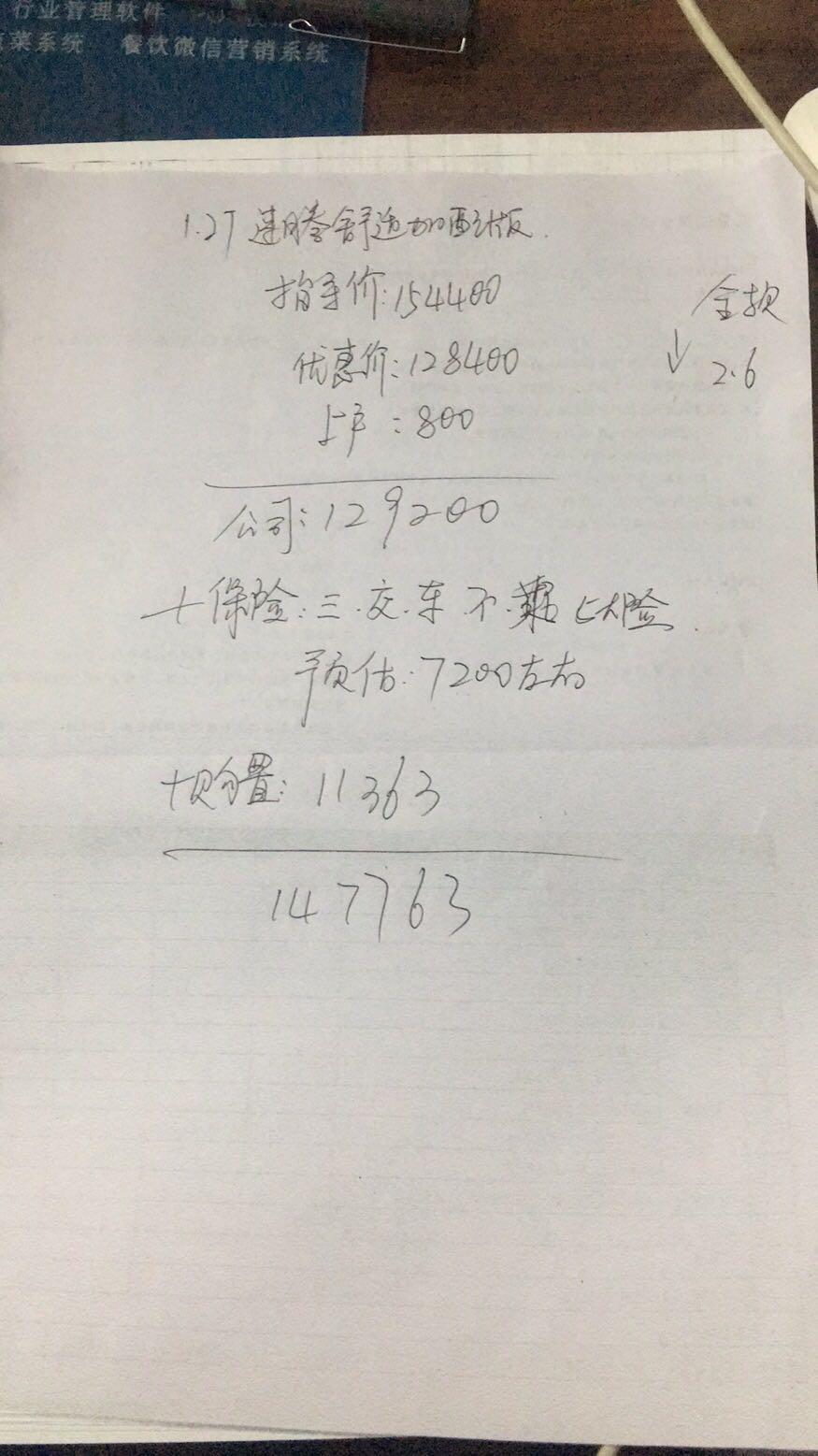 速腾-4s店列的  本人小白想听听大家意见