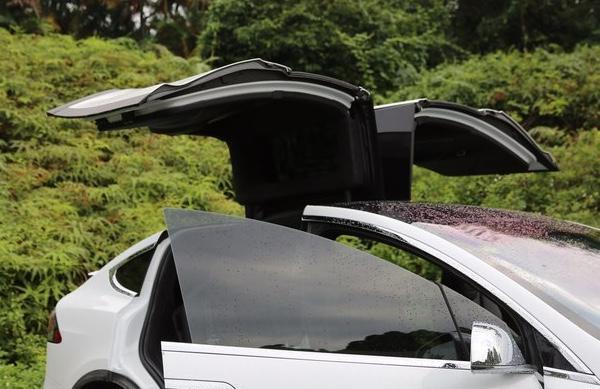 model x-购车总价 | 裸车价80万，落地不到92万。
续航 | 我买的这款是长续航版的，高速上跑个400公里没一点问题，市区内可能就380左右。
颜值 | 我买的这款modelx是白色的，外观就不用过多叙述了，看起来很细致大气，内饰给人视觉上很不错的感觉。
空间 | 坐在车内胳膊和腿部伸展自如，前后排的乘坐空间也很宽，车内空间还是很足的，前后备箱能放下很多东西。
驾驶体验 | 毕竟价格放在那里，好配置和高马力发动机让整个驾驶体验非常的好，起步的时候没有一点拖拉，而且起步加速度很快。方向盘操控性很精