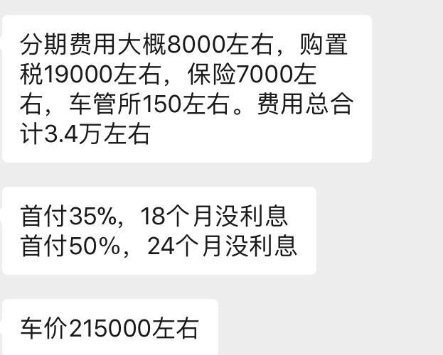 君威-GS尊贵，这个分期费用是手续费吗，这个价格可以下手吗