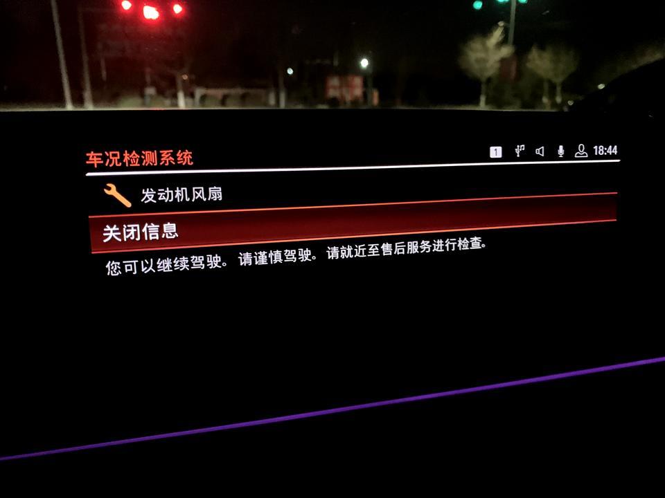 宝马5系(进口)-530i一个月新车  前两天排放灯亮了没在意接着开。然后今天风扇灯也亮了。求助求助
