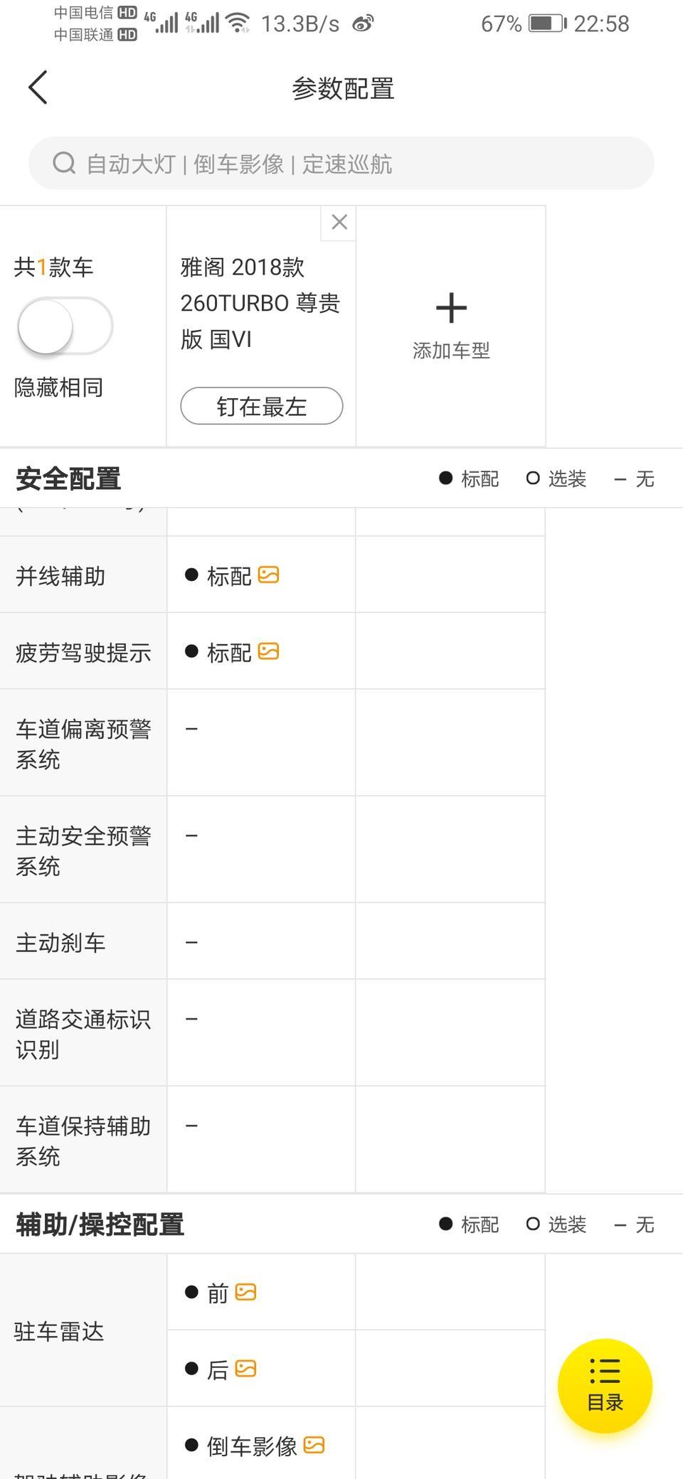 雅阁-这几个配置有没有用的呀？