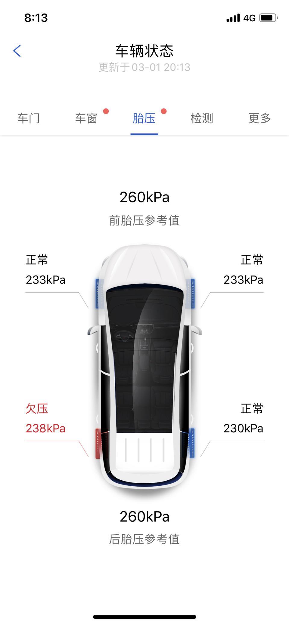 唐-都正常为什么左后方一直显示异常