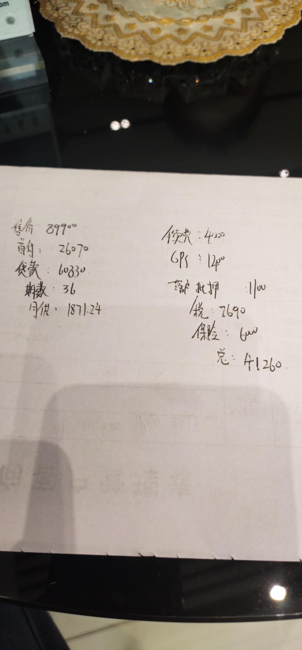 远景x6-正在入手，销售给的预算