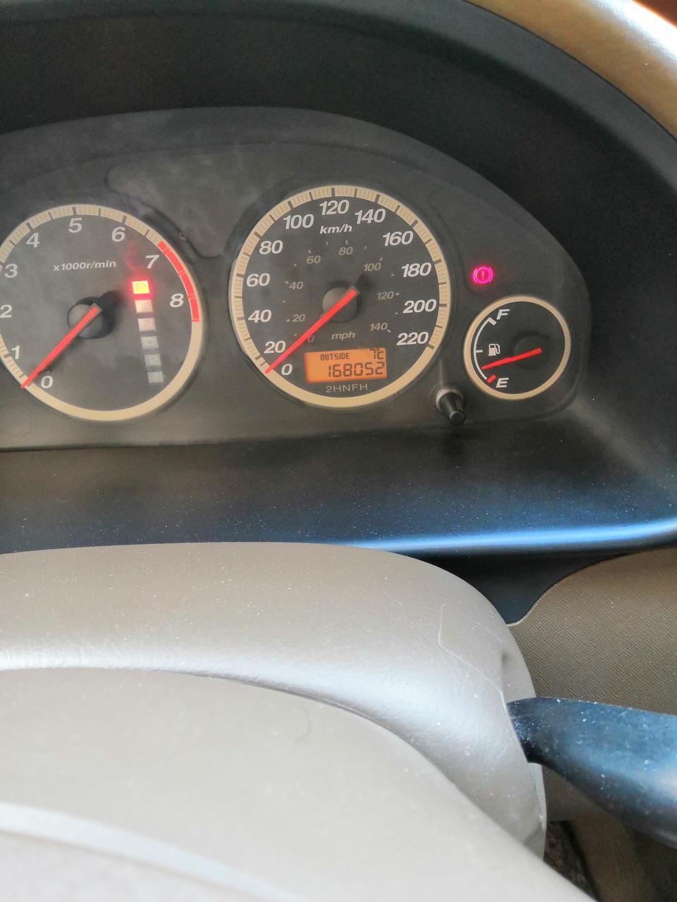 本田cr-v-请问2004年的车，怎么看距离上次保养的里程数？？？