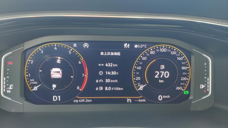 探岳-车友们求教仪表盘上右上角温度显示左边的标志是什么意思？