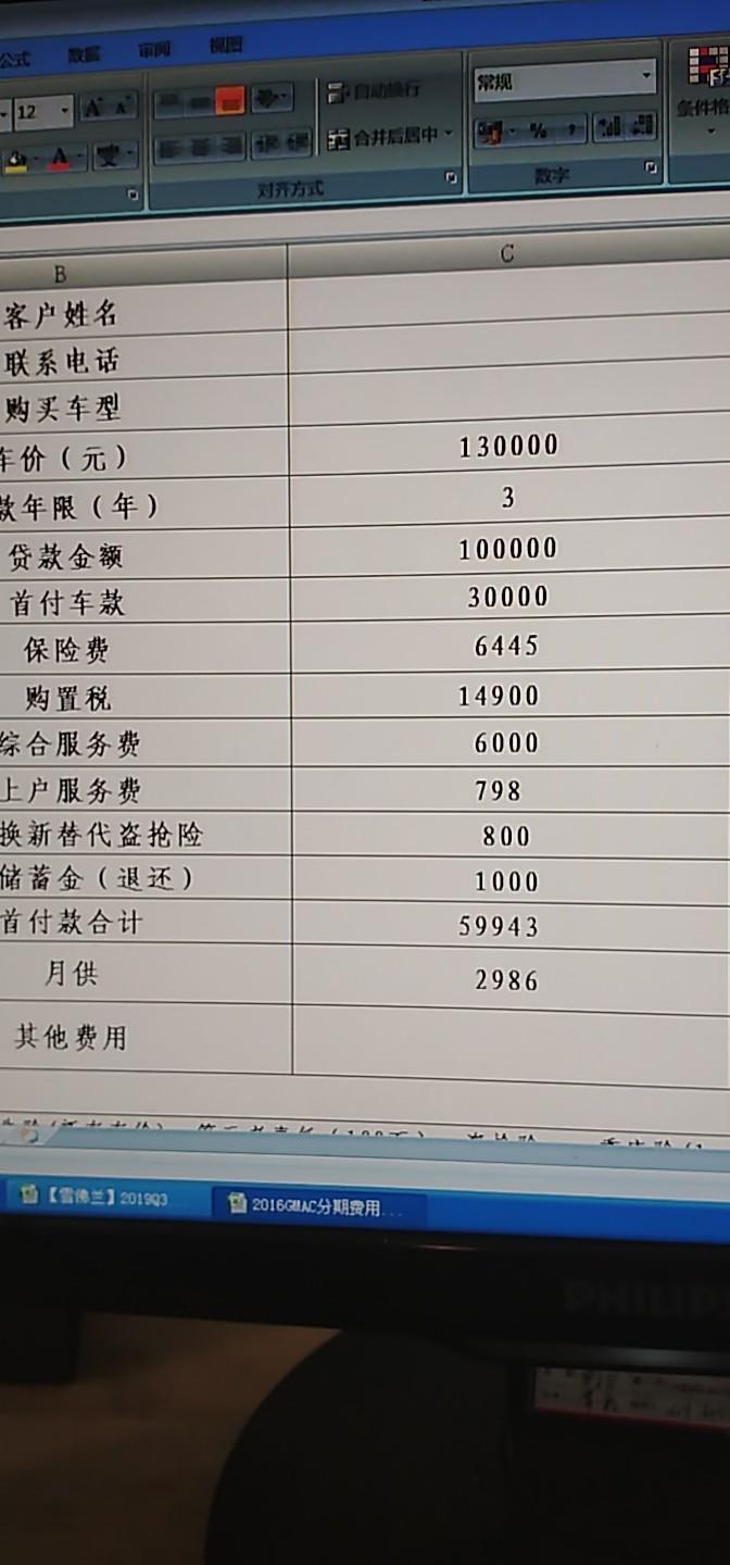 迈锐宝xl-明天打算去定1.3T顶配，首付六万左右，然后月供2986，还三年划算吗，各位老铁？