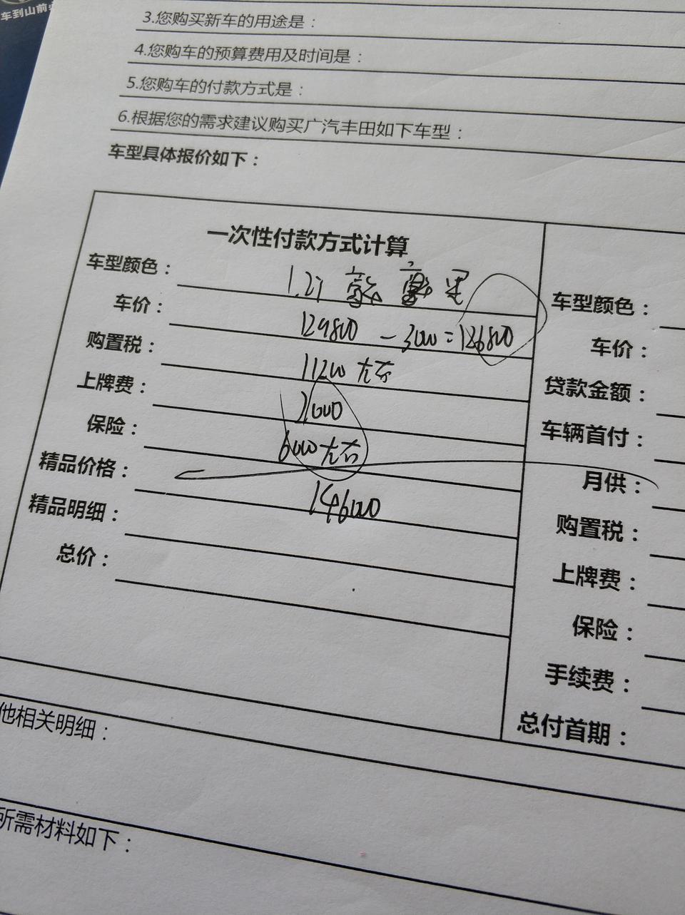 雷凌185T豪华版，送膜，灭火器，隐藏式行车记录仪，还有5桶机油，洗车，检查，救援之类的东西，白色落地148200，南京地区，想问问大家这个价格合适吗
图片是黑色价格，白色148200