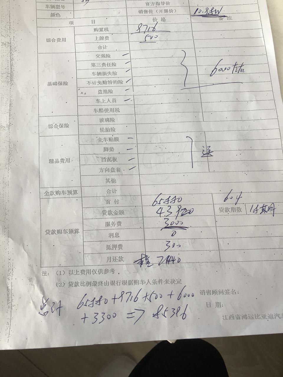 宋pro-我这边看了下燃油豪华版，免息落地13万，有息落地14万，没有任何优惠，合适吗