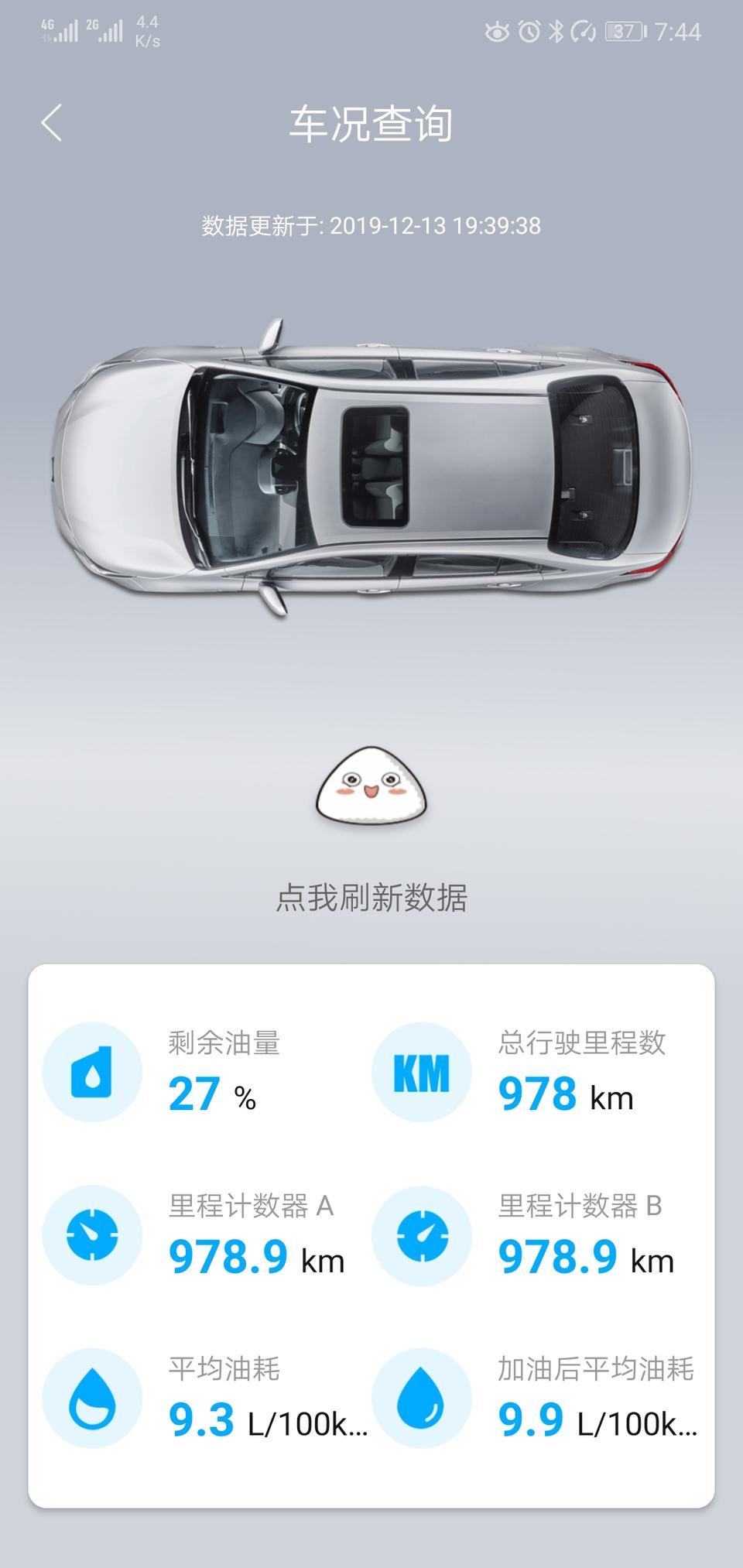 雷凌-大哥们1.2T运动版这油耗怎么办啊?，现在每次下车都提示9.1～9.4