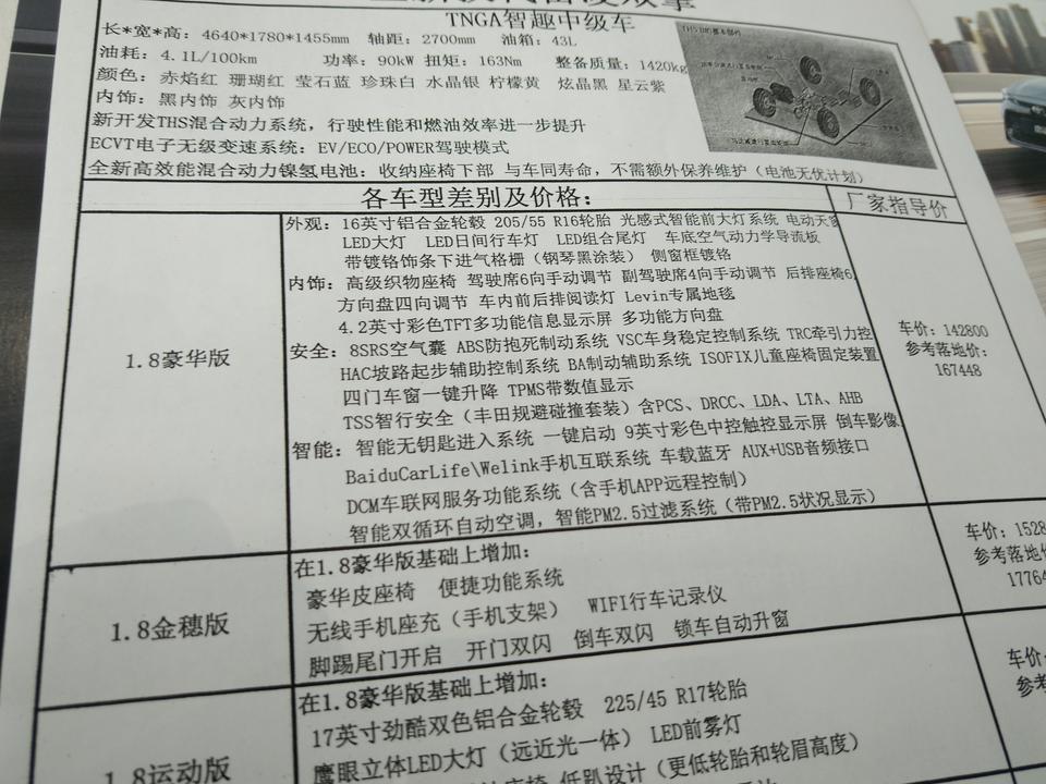 广州雷凌双擎国6豪华版最大优惠能多少 有已经订的大佬吗