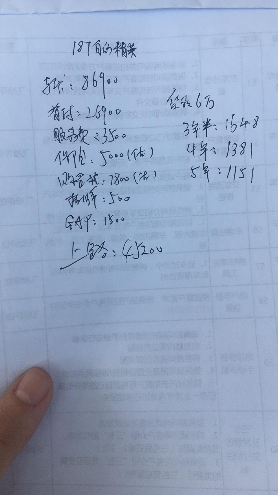 英朗-1.3t自动精英版，4s店算的单子，裸车还能优惠1000，这个价格怎么样？麻烦各位大佬给点意见。