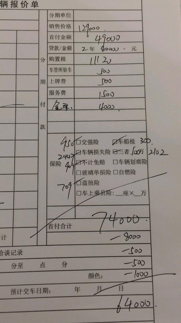 哈弗f7-F7i型 伙计们看看有收费不合理的地方吗？