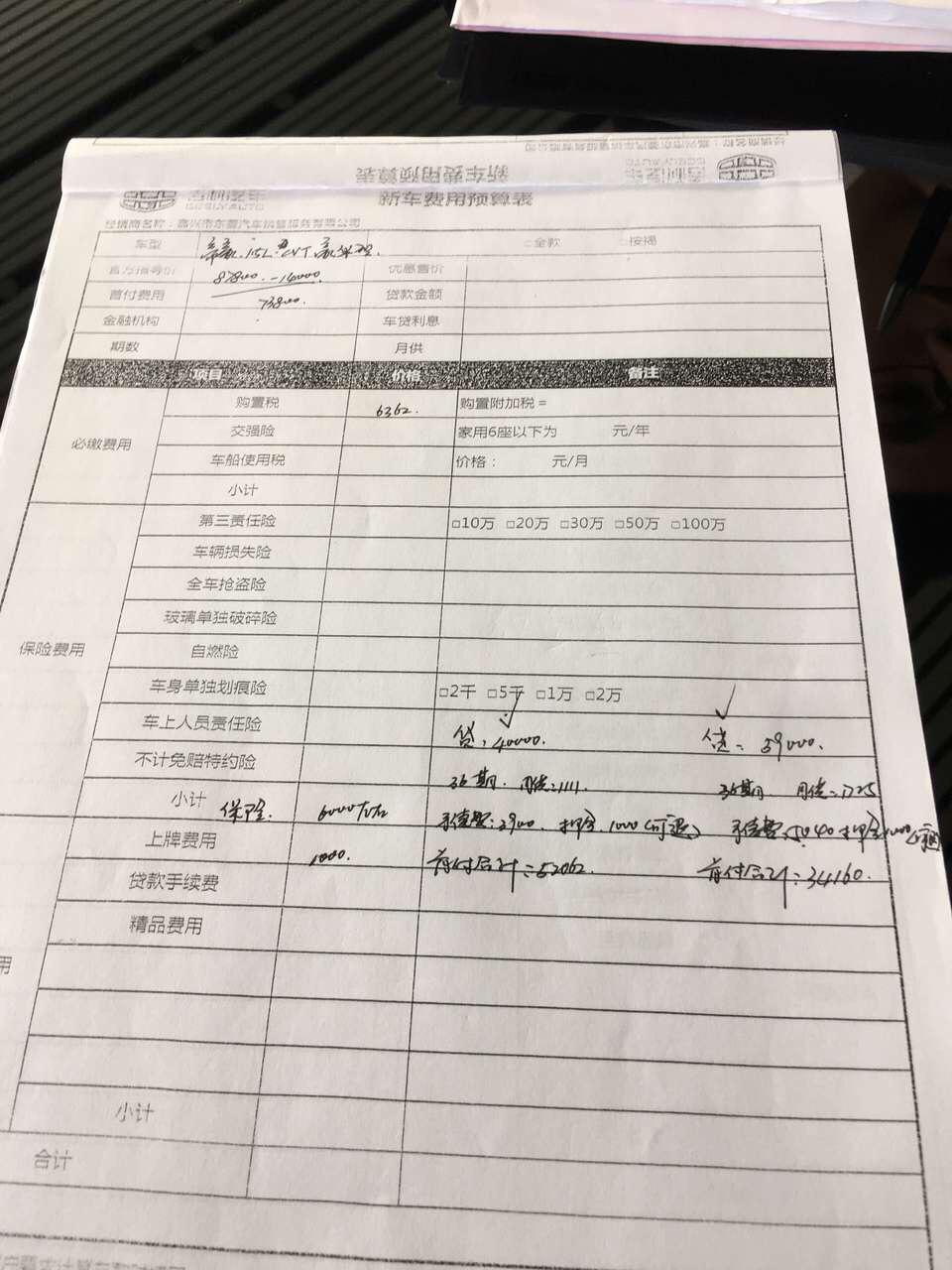 车友帮忙看看 帝豪cvt豪华版 左边免息贷4w 右边贴息的。我怎么看怎么觉得是个坑啊