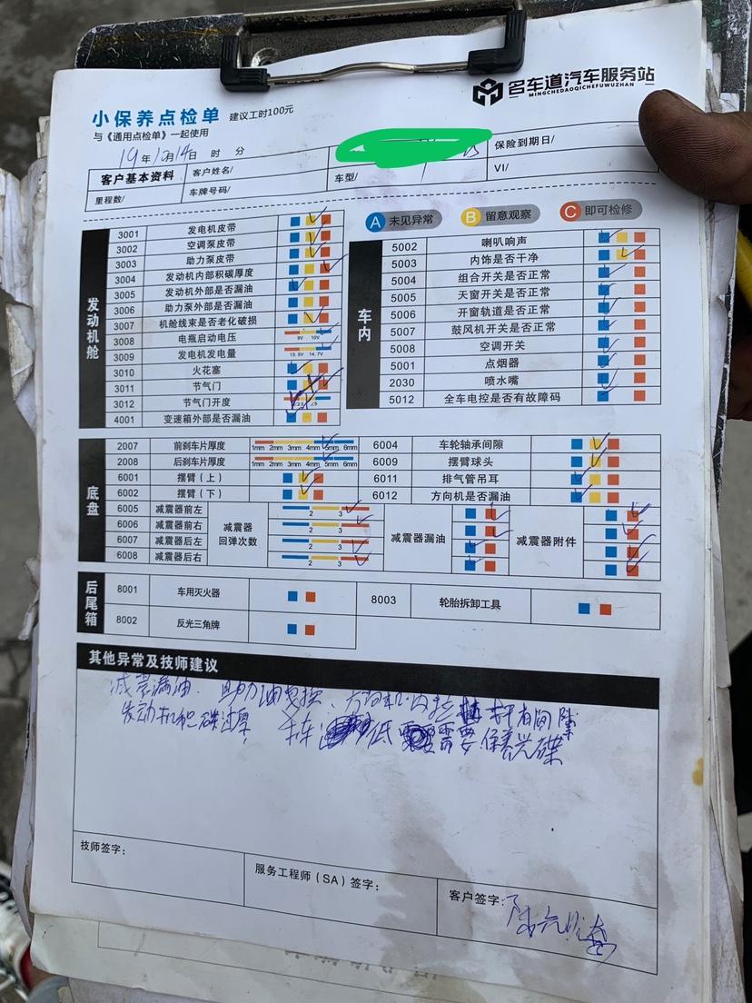 福克斯-刚刚入手的一台12款的  福特斯1.6  ，修完下面这些大概要多少钱，小白一个    求大神回复
