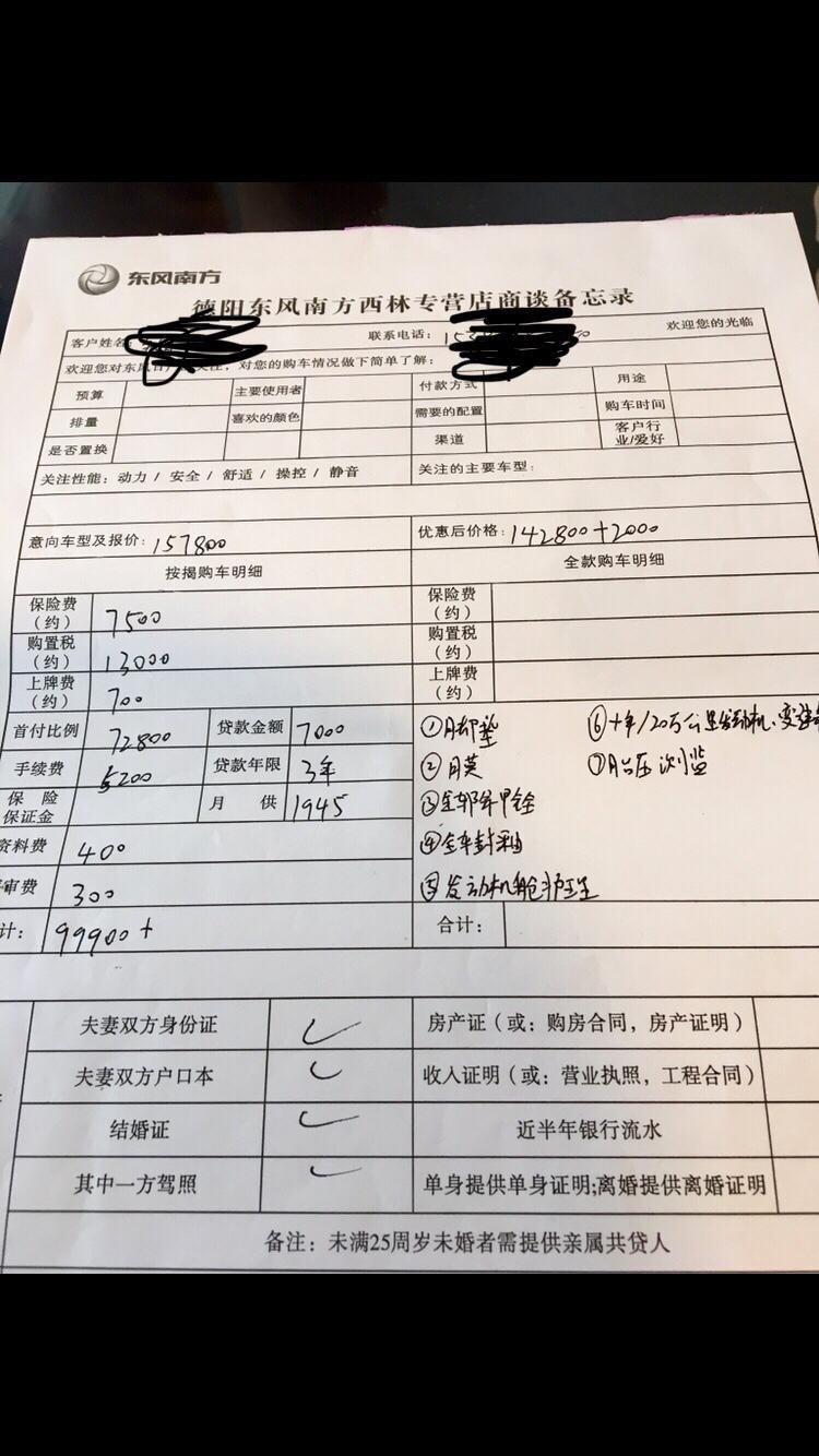 逍客-这个价格合适吗？ 第一次买车。