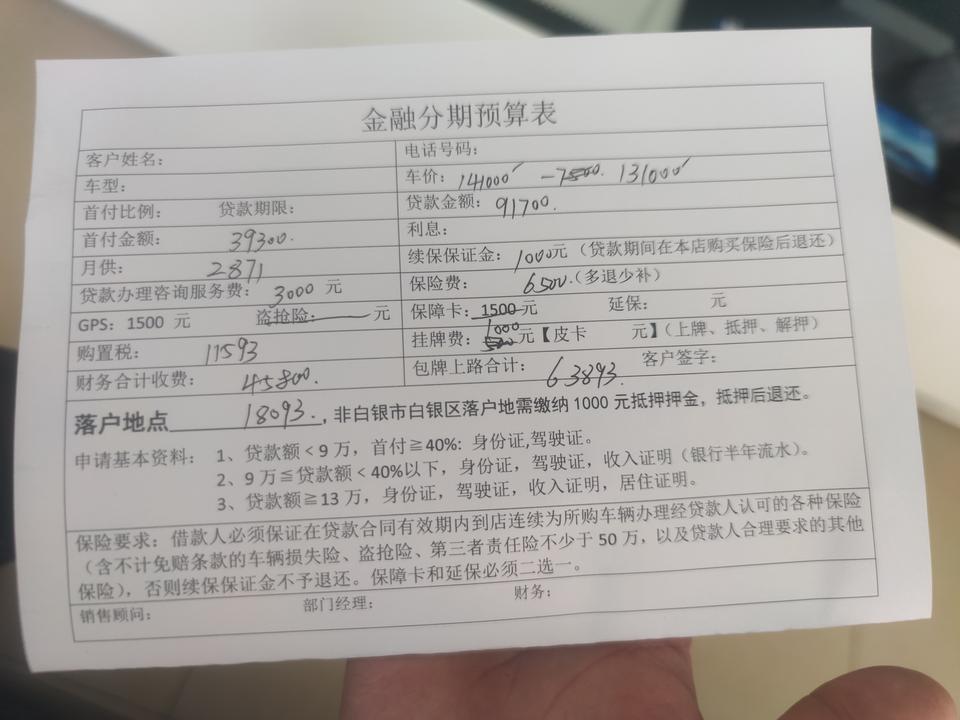 哈弗h6-最新款GT劲擎版，4s店给的报价，大家看看有没有问题，