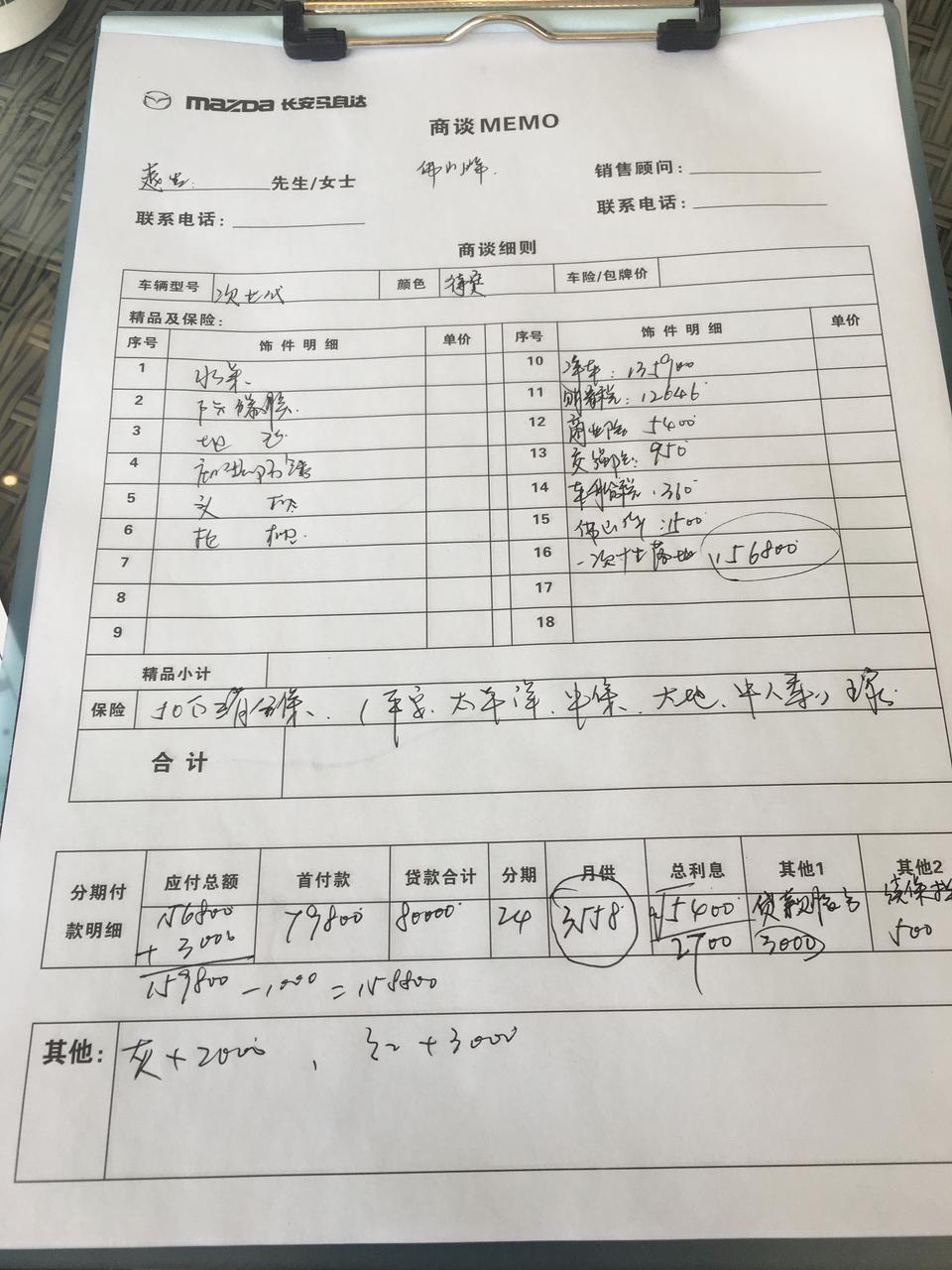 马自达3 昂克赛拉-1.5T高配，贷款落地15.5贵吗