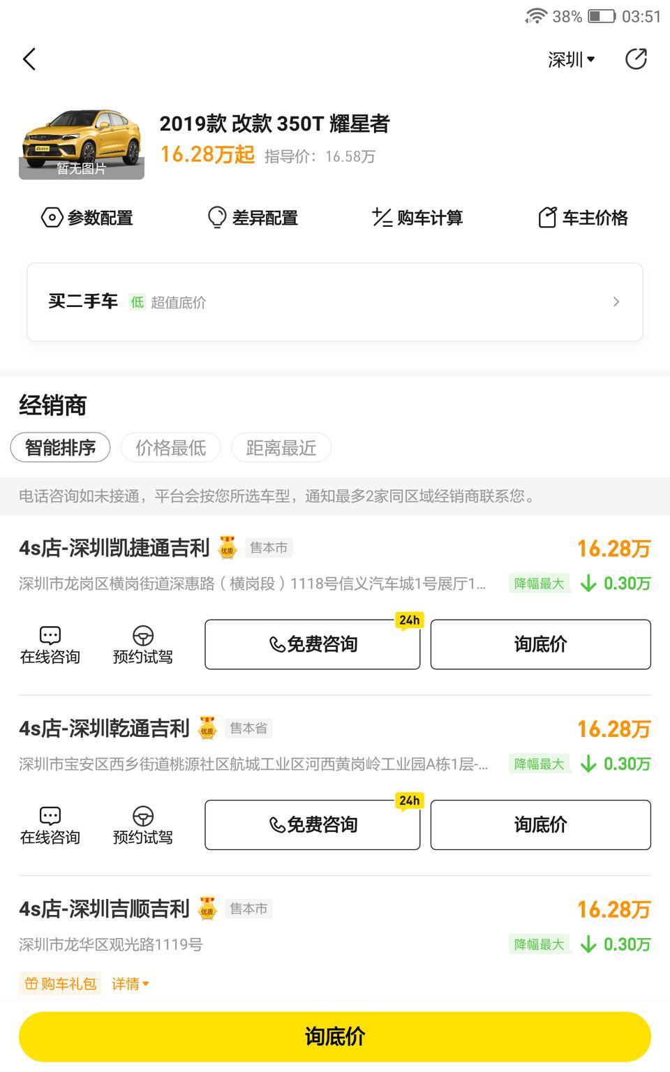 手动@论宇  听你说目前吉利星越优惠1.5w  属实吗？
