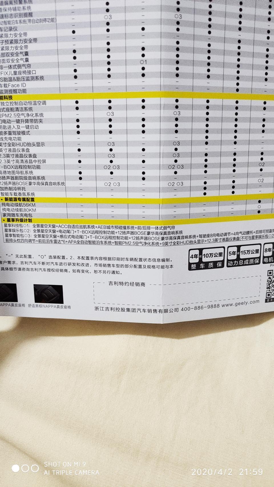 星越-问一下大家300T耀星者选装包是要多少钱的，科技包，娱乐包和智能包多少钱，落地大概要多少