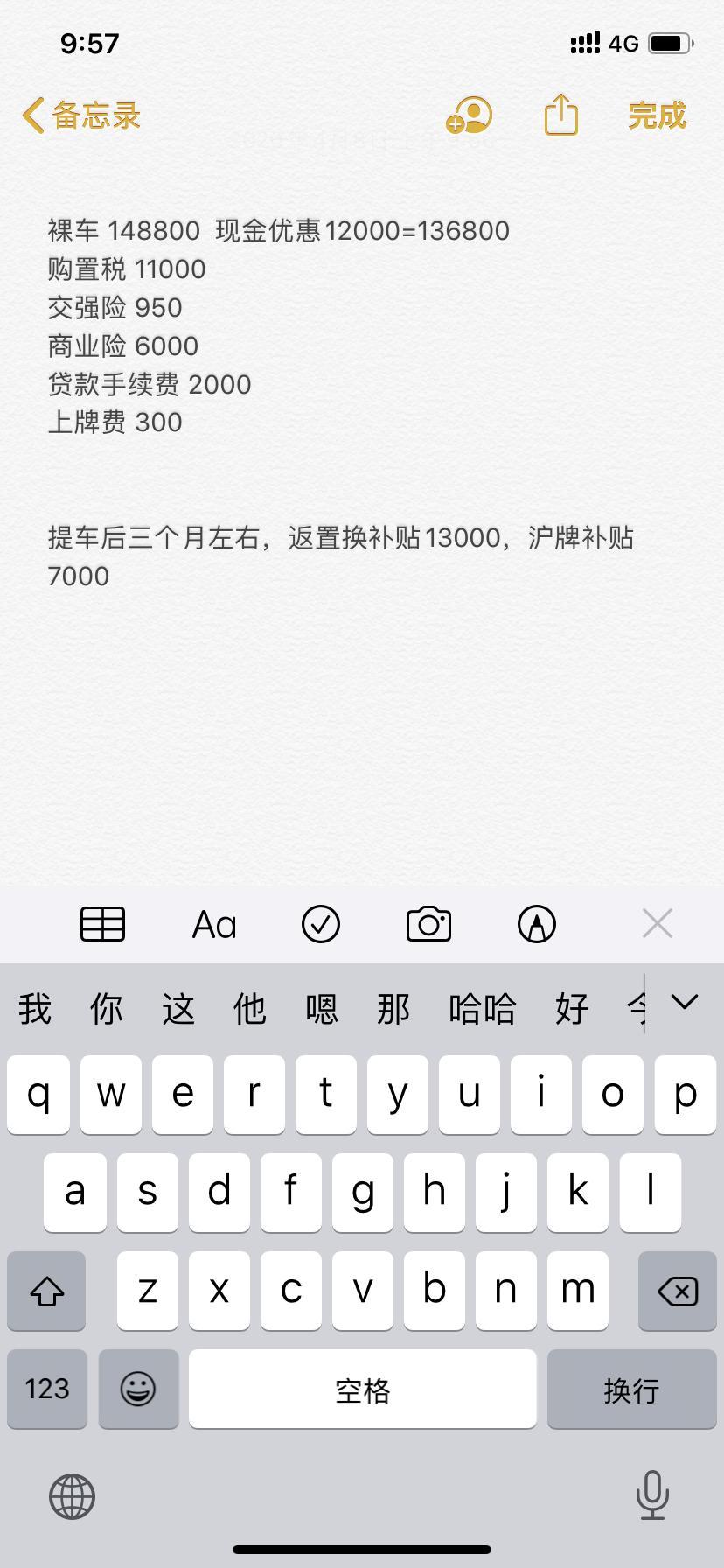 最近想换车，看上了星越1.5，现金优惠一万二，沪牌补贴和置换补贴加起来两万了，算起来总共优惠了三万多，这个价格可以吧？
