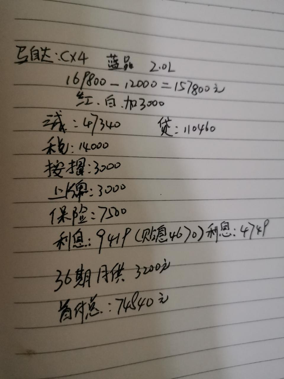 马自达cx-4-马粉马迷们
一马CX4  2.0L蓝天品位
这个价钱可以下手吗？