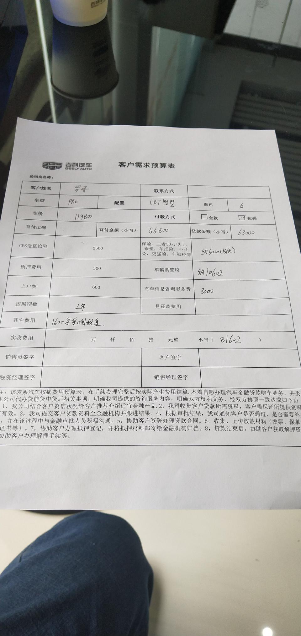 有没有达州这边的朋友，我问一下，我今天去看了博越智慧版，裸车11.98万，按揭下来算了一下大慨14万多，我觉得是不是贵了点，求解