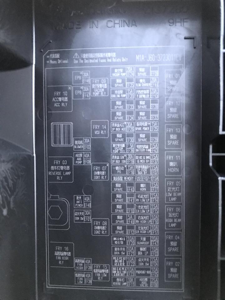 艾瑞泽5e，低速蜂鸣怎么关。拔哪个保险