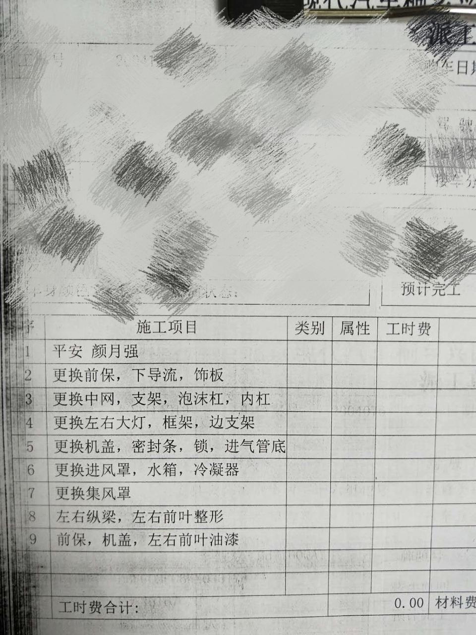 请问北京现代ix25维修这些大概需要多少钱？